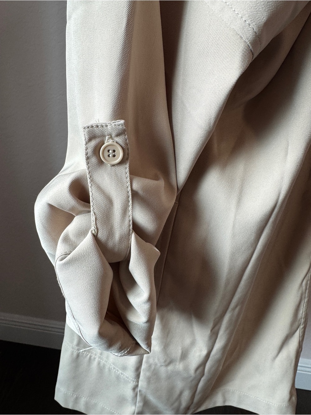 NWT Max Studio Sandstone Draped Open-Front Duster Jacket - Picture 6 of 9